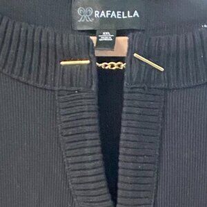 RAFAELLA BLACK SIZE 2X NWOT LONG SLEEVE BEAUTIFUL SWEATER